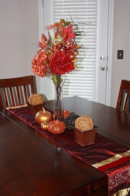 csillogó sütőtök és bukása dekoráció